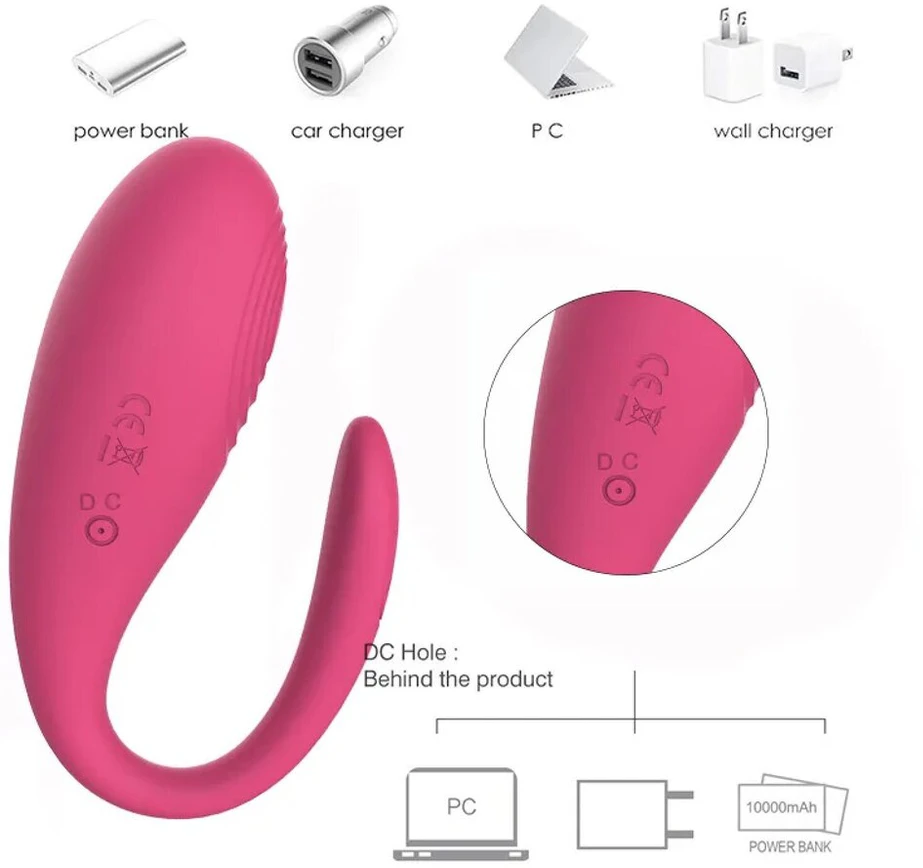 Programėle valdomas vibratorius Lush, rožinis