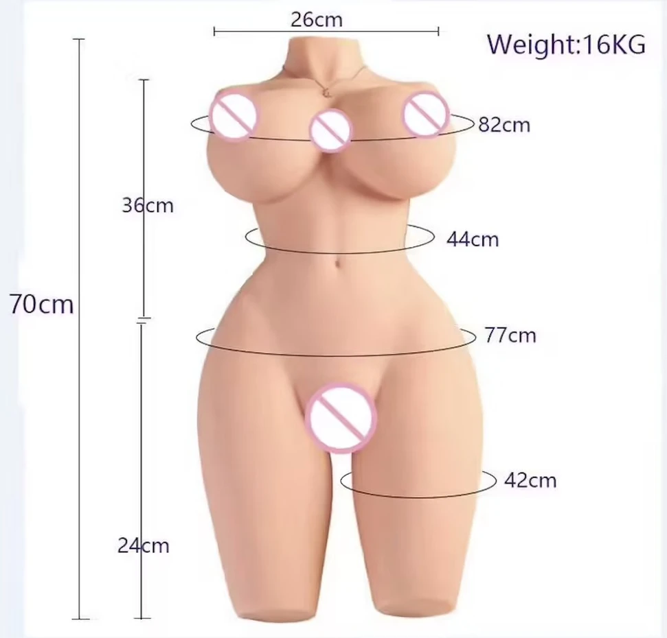 Realistiška sekso lėlės liemuo Large Breast Doll