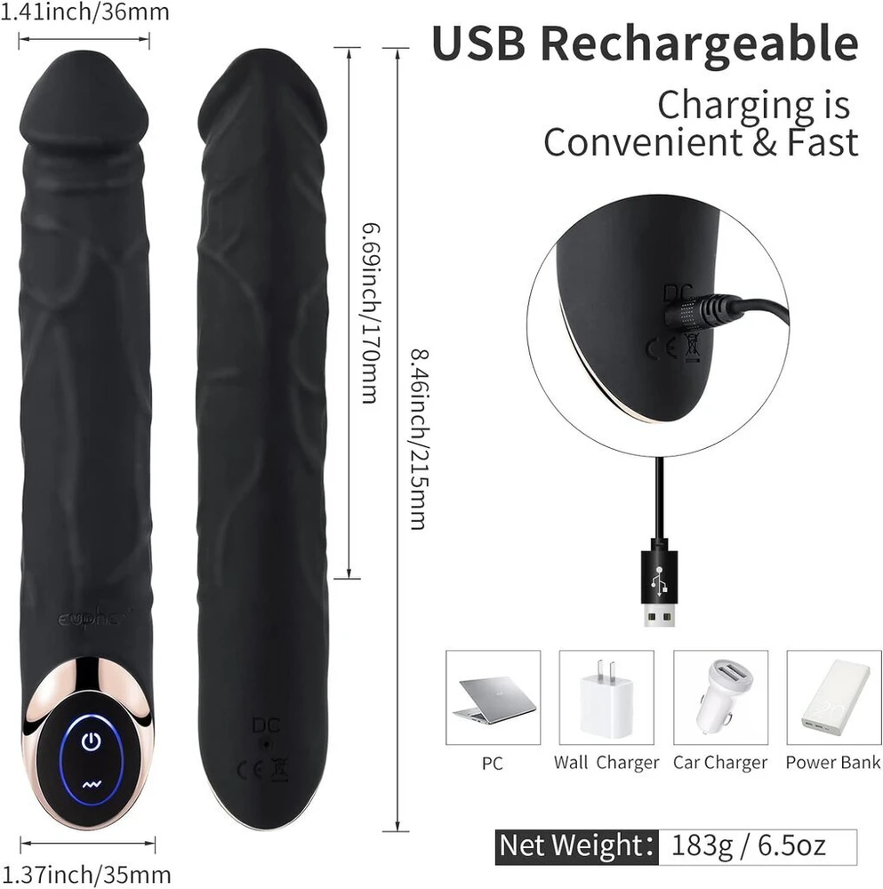Realistiškas dildo - vibratorius