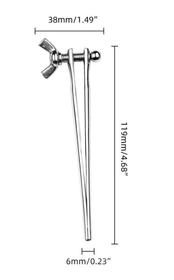 Reguliuojamas šlaplės plečiamasis 119 mm