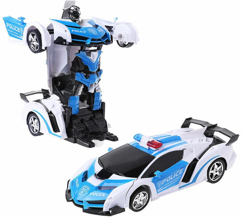 Robotas - policijos automobilis su nuotolinio valdymo pultu