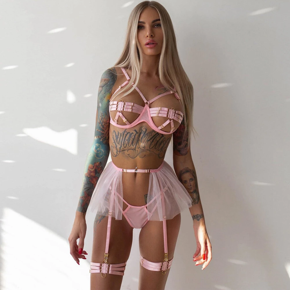 Seksualaus apatinio trikotažo komplektas Barbie Girl