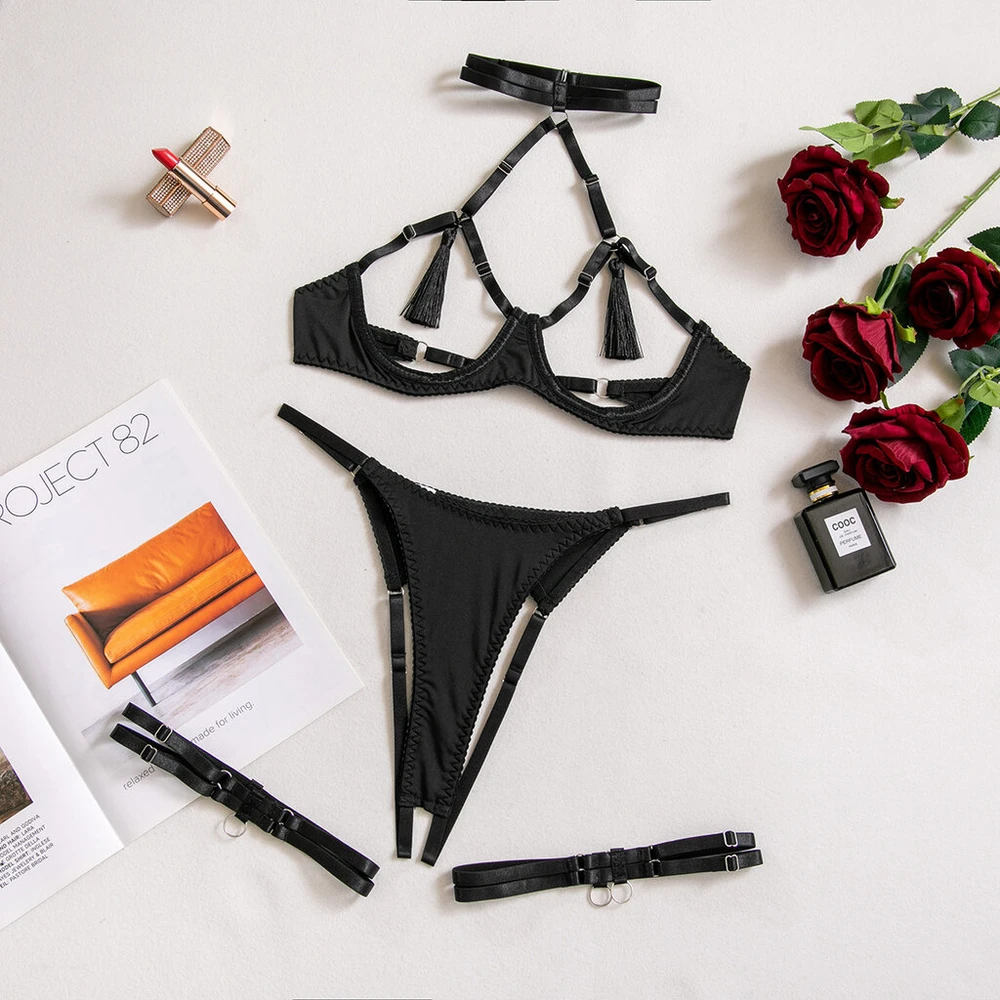 Seksualaus apatinio trikotažo komplektas Sexy Temptation