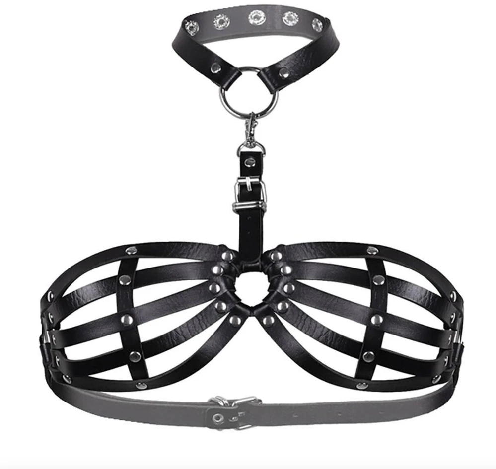 Seksualaus bondage odinio apatinio trikotažo komplektas