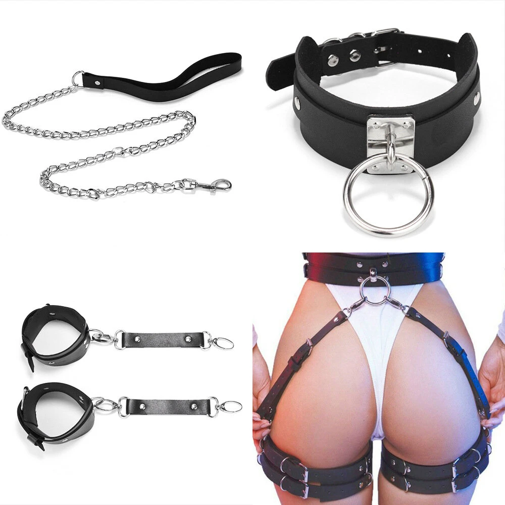 Seksualių odinių BDSM aksesuarų rinkinys Leather Chic