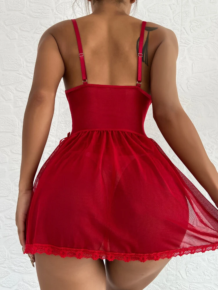 Seksualus bodis Luxury Butterfly, raudonas