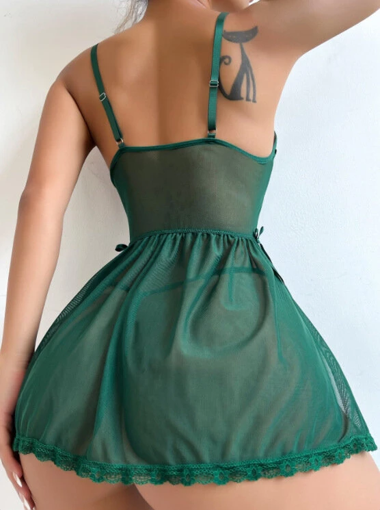Seksualus bodis Luxury Butterfly, žalias