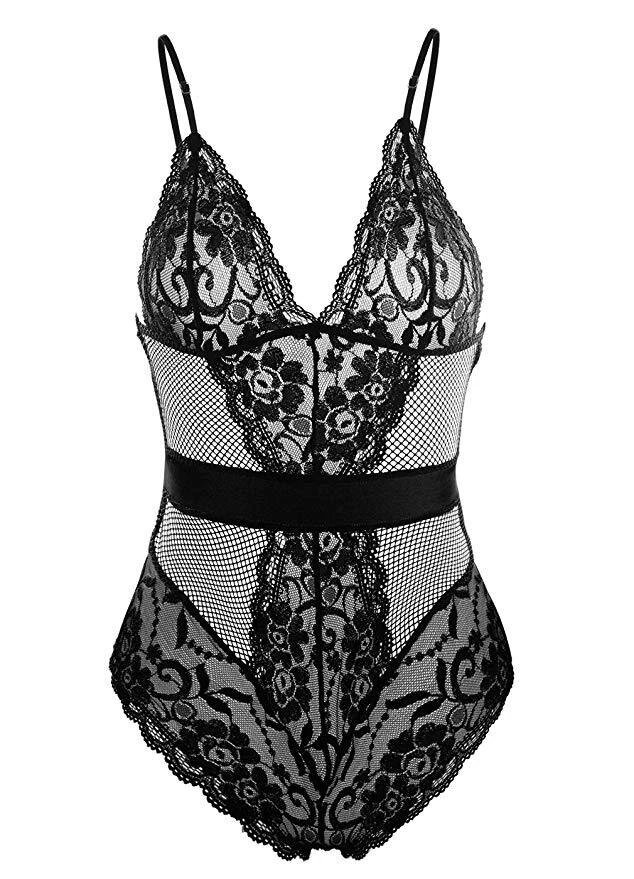 Seksualus nėriniuotas bodis Classy Lace