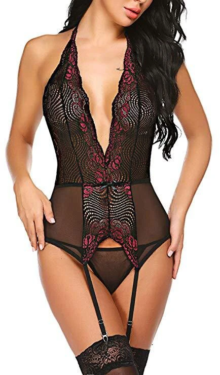 Seksualus nėriniuotas bodis Lace Baby