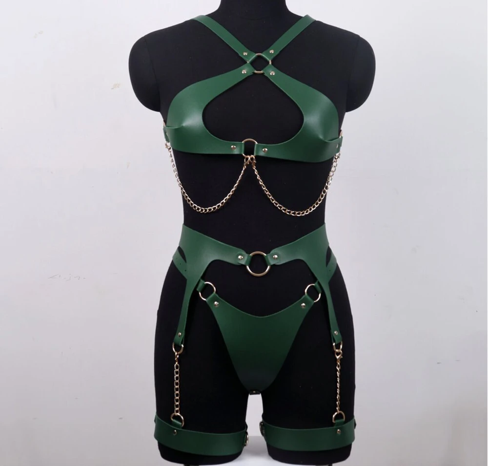 Seksualus odinis komplektas Leather Kitty