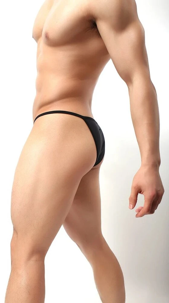 Seksualūs vyriški stringai, juodi