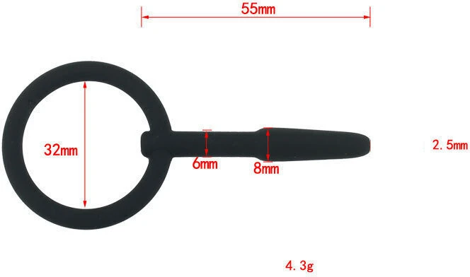 Šlaplės dilatatorius lazda Penis Plug, 2.5 mm