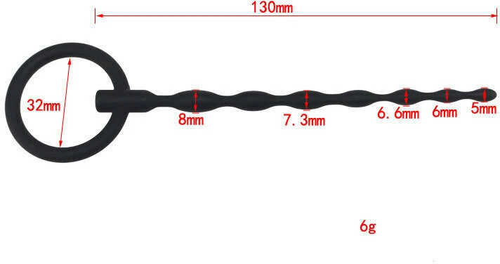 Šlaplės dilatatorius lazda Penis Plug, 5 mm