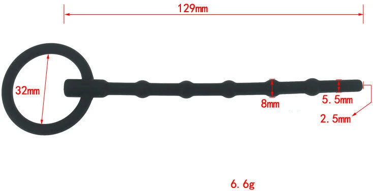 Šlaplės dilatatorius lazda Penis Plug, 5,5 mm