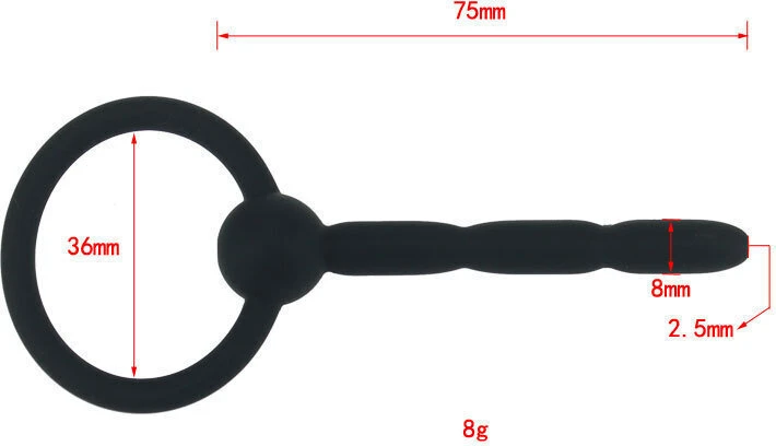 Šlaplės dilatatorius lazda Penis Plug, 8 mm