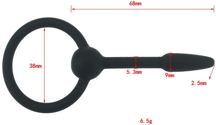 Šlaplės dilatatorius lazda Penis Plug, 9 mm
