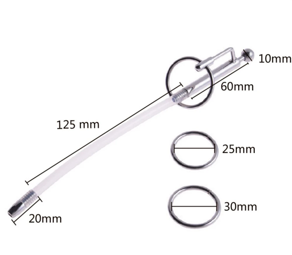 Šlaplės kateteris varpos kanalui masažuoti Cock Massager