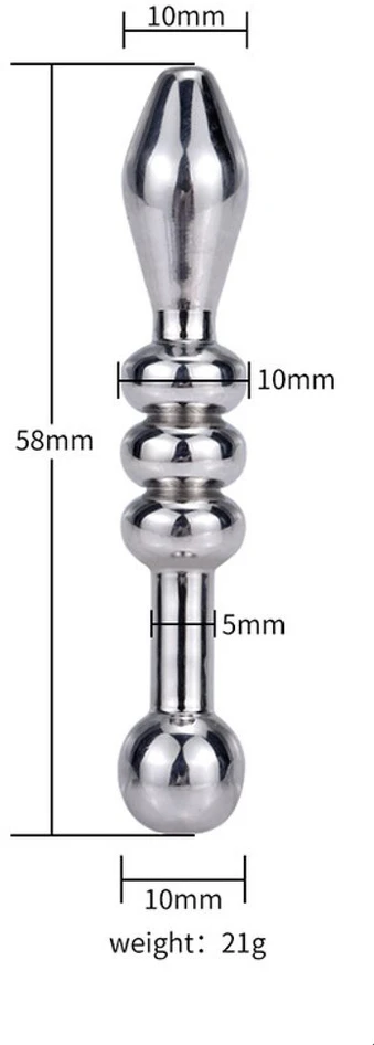 Šlaplės masturbacijos kamštis, 10 mm