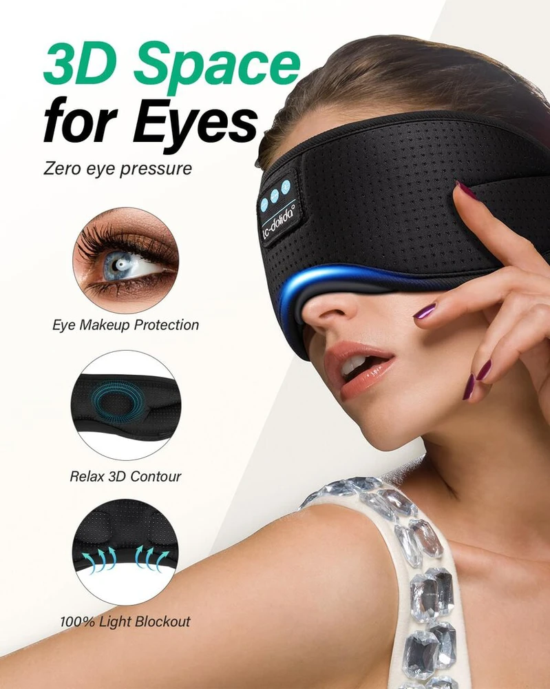 Sleep Mask With Ausinės