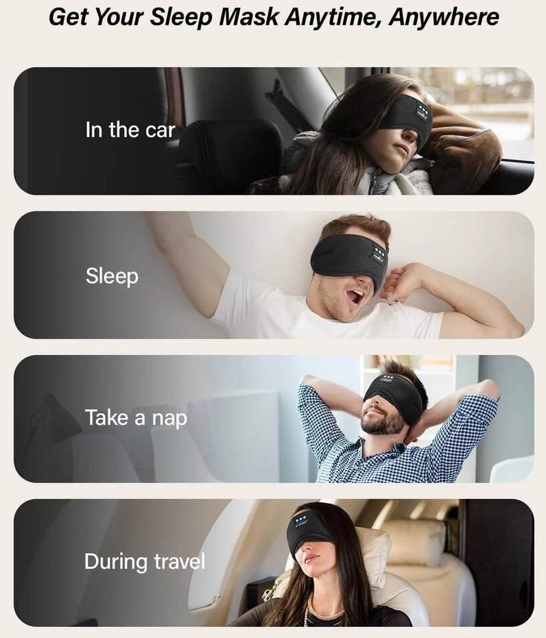 Sleep Mask With Ausinės