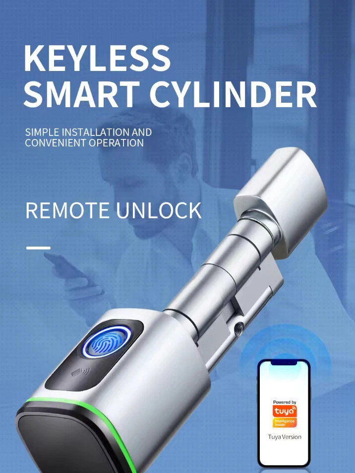 Smart elektroninė spyna su cilindru be rakto
