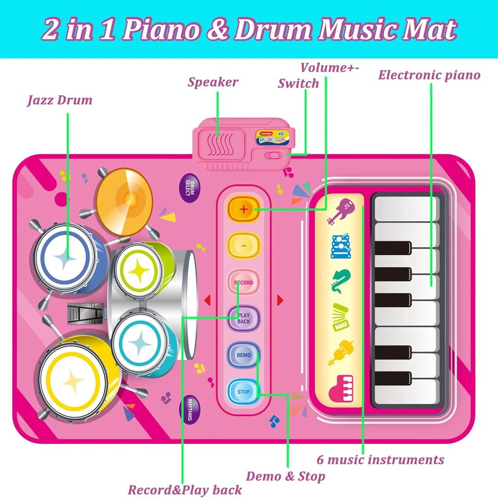 Šokių kilimėlis Jazz Play Mat