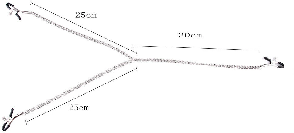 Speneliai speneliams ir klitoriui Fetish Chain Clips
