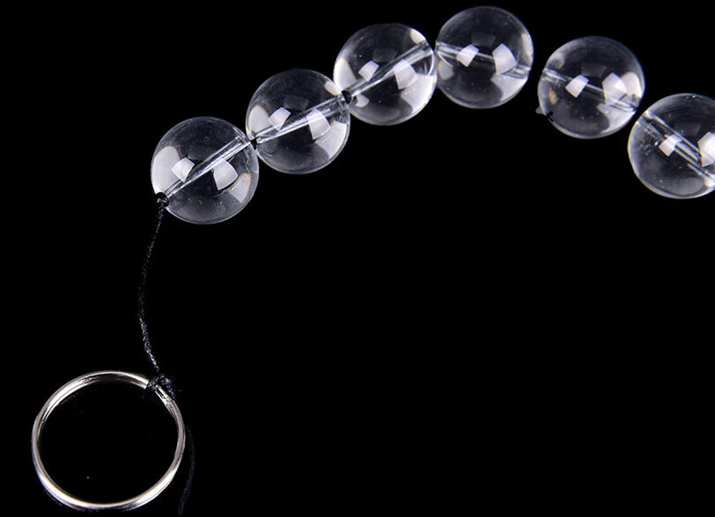 Stikliniai analiniai makšties rutuliniai karoliukai Anal Glass Beads, 1.8 cm