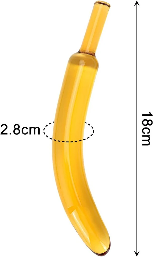 Stiklinis dildo Banana