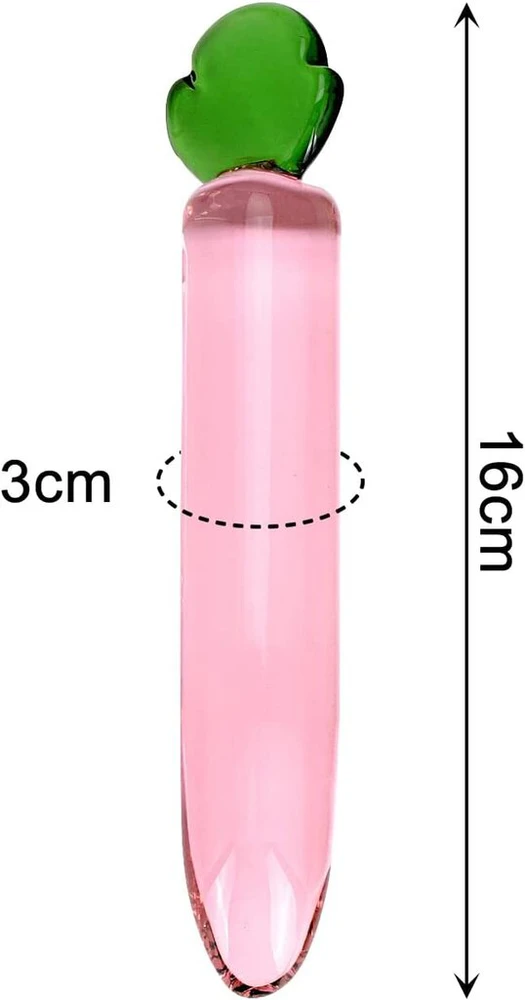 Stiklinis dildo Carrot