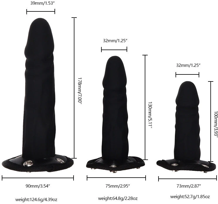 Strap on 3 dildos
