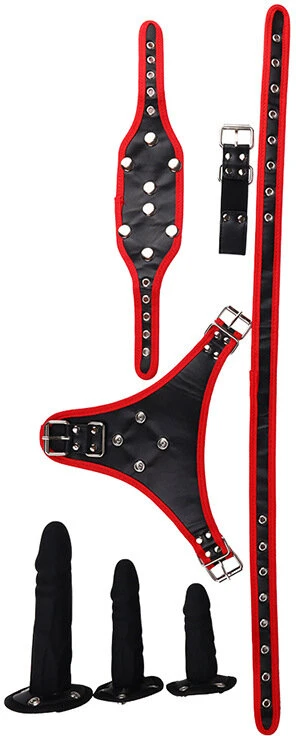 Strap on 3 dildos
