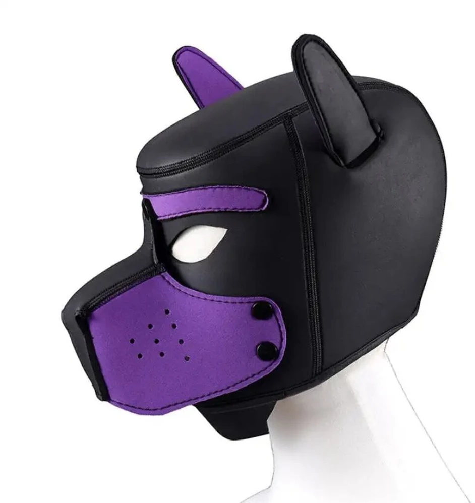 Šuniuko kaukė Puppy Hood, juoda/violetinė