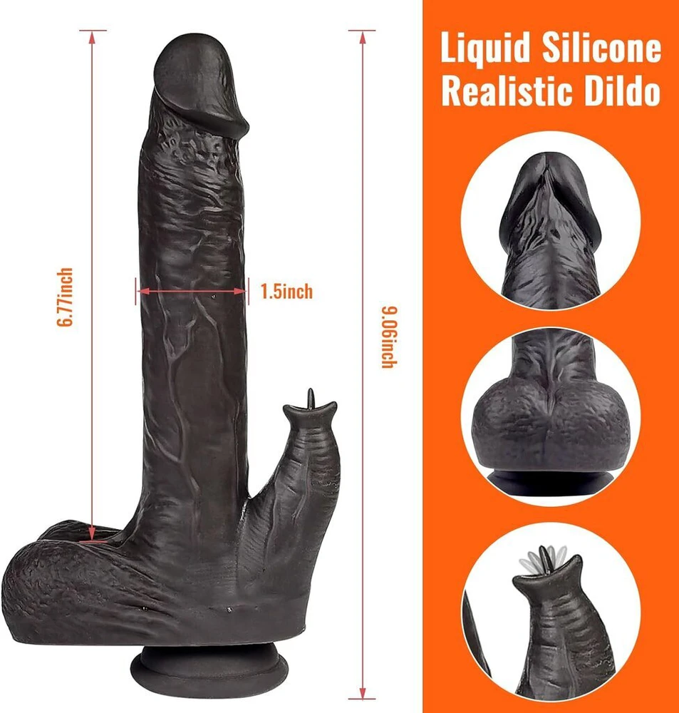 Tikroviškas dildo su nuotolinio valdymo pulteliu