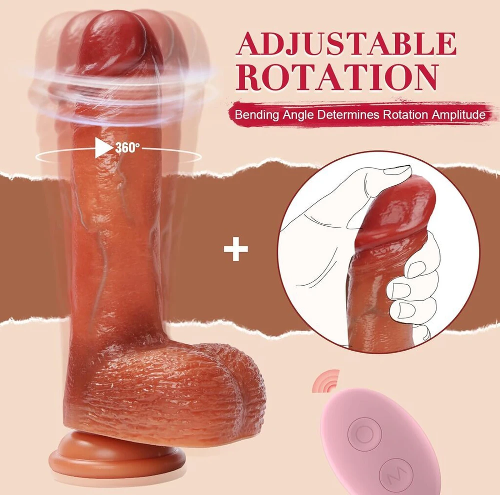 Tikroviškas dildo su nuotolinio valdymo pulteliu