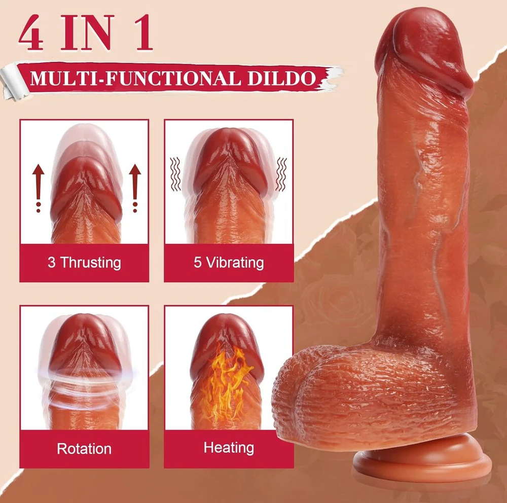 Tikroviškas dildo su nuotolinio valdymo pulteliu