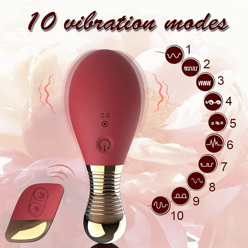 Vaginalinis kamuoliukas Kegel Remote Control, raudonas