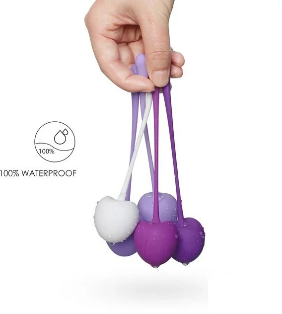 Vaginalinių kamuoliukų rinkinys Kegel Cherry, 5 vnt.
