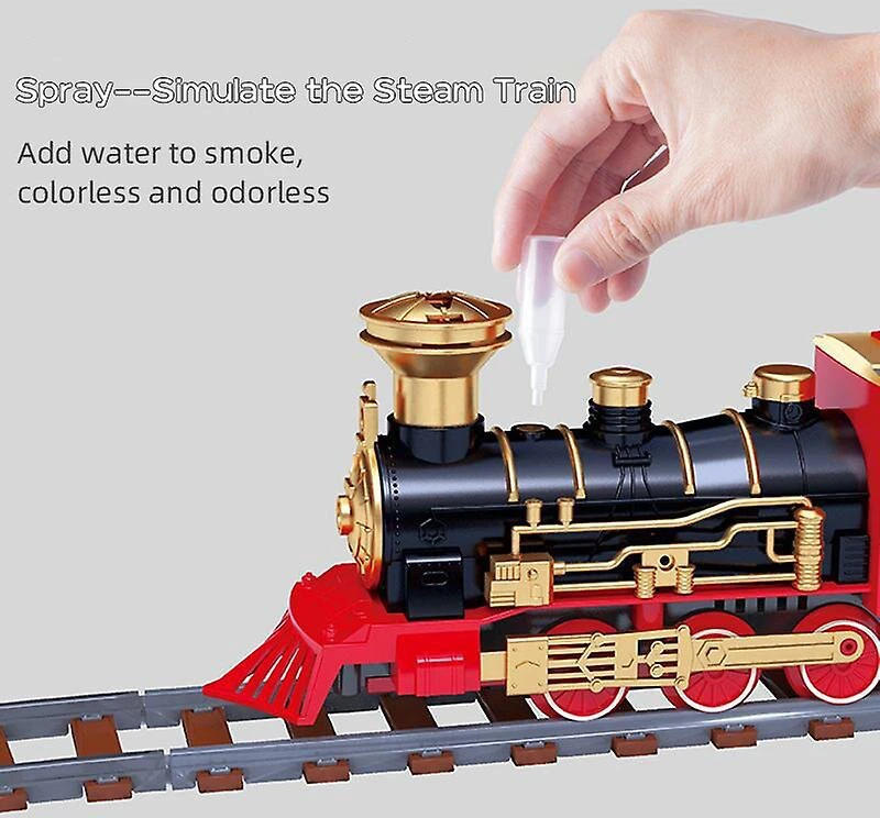 Vaikiškas geležinkelio komplektas Mist Spraying Train