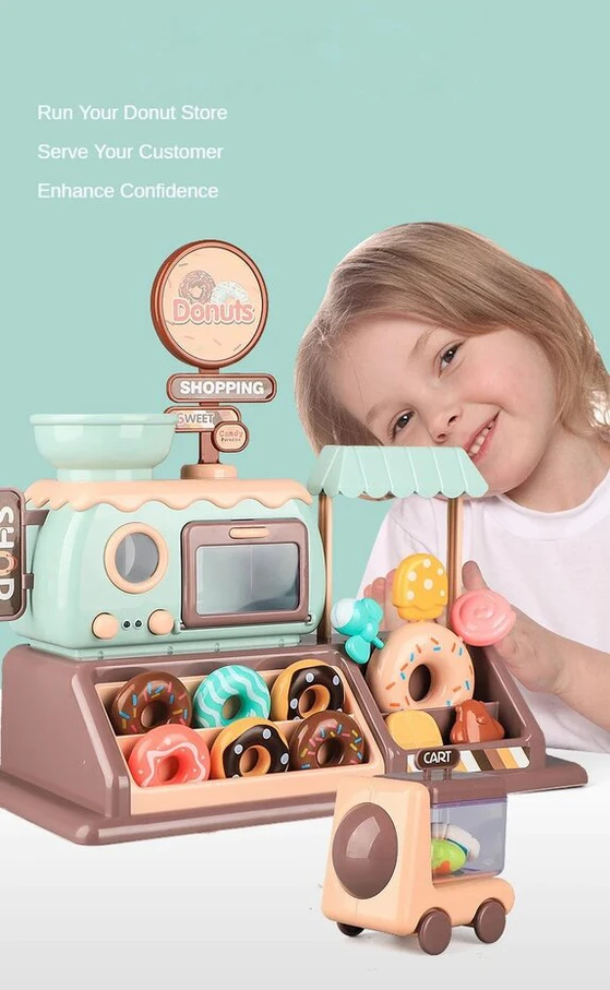 Vaikų žaidimų rinkinys Donuts Shoping