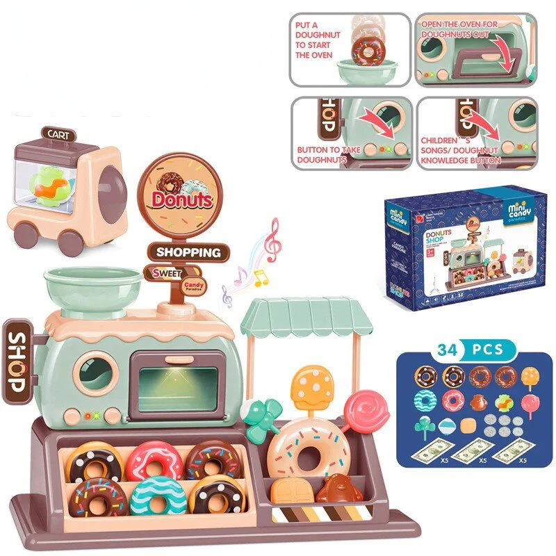 Vaikų žaidimų rinkinys Donuts Shoping