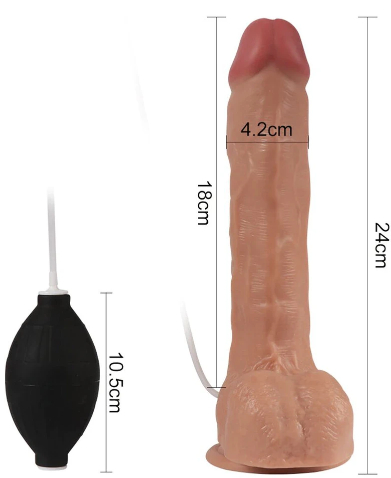 Varpos imitatorius Ejaculation Dildo
