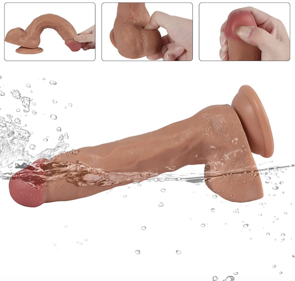 Varpos imitatorius Ejaculation Dildo