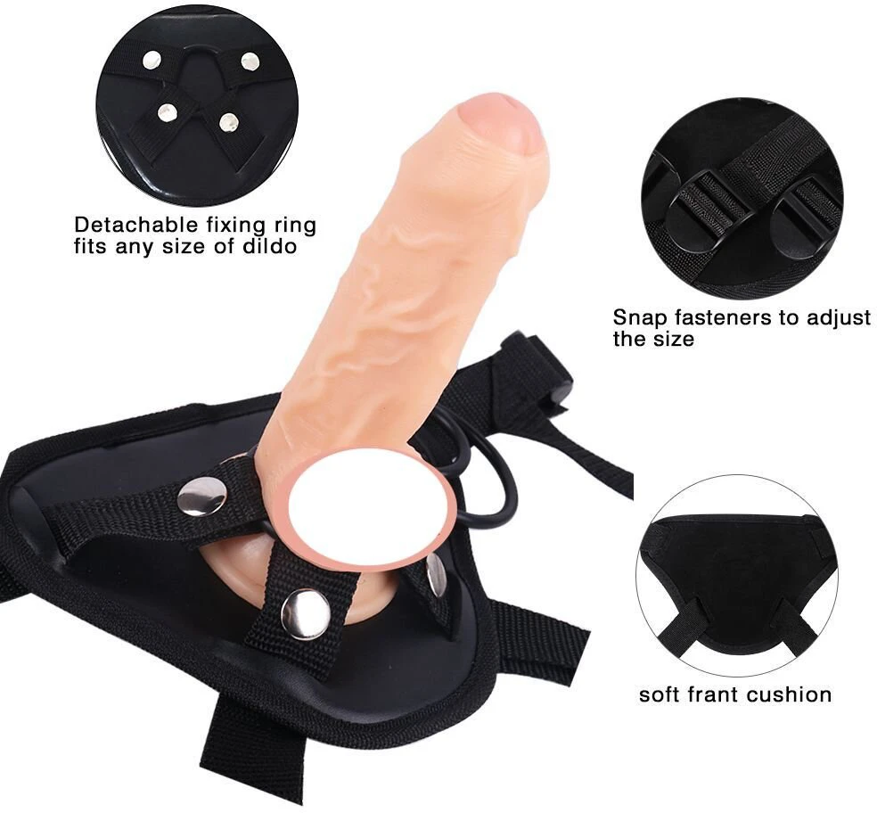 Varpos imitatorius Strap On, balta