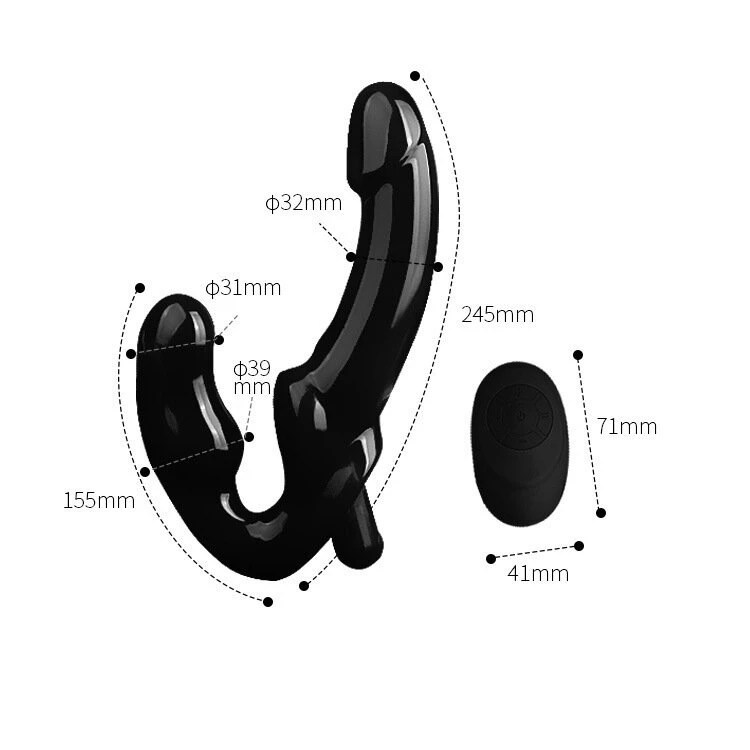 Varpos imitatorius Strap On Remote Control