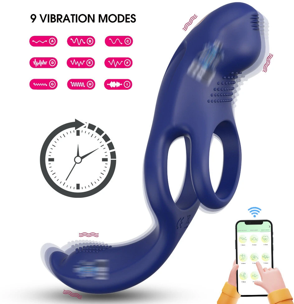 Varpos žiedo vibratorius su programėlės valdymu