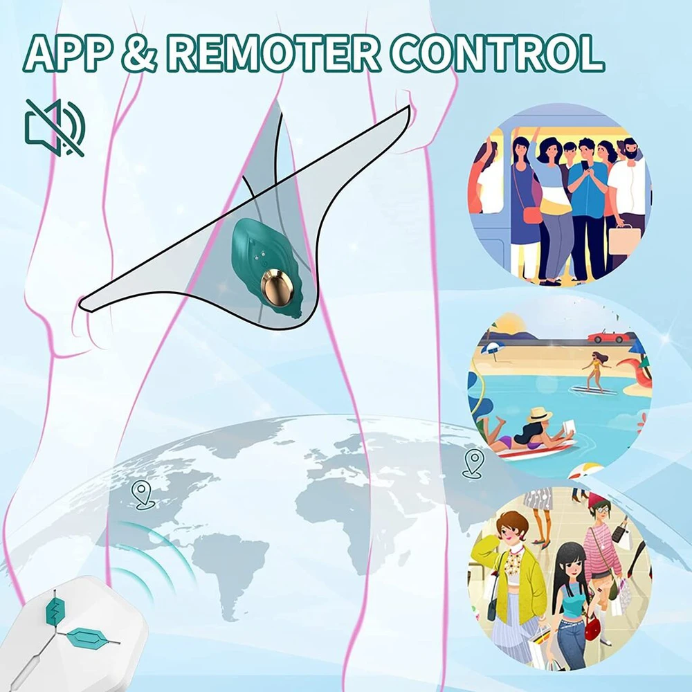 Vibratoriai valdomi nuotoliniu būdu APP Control