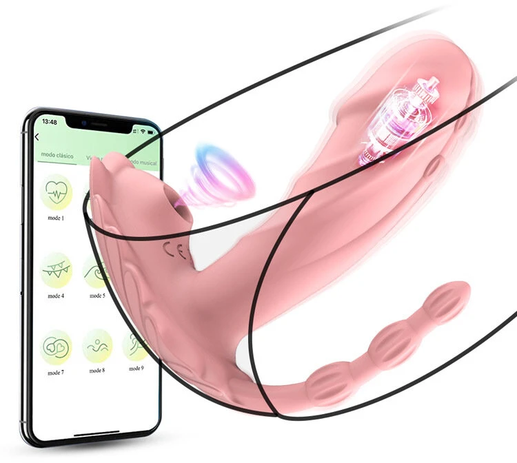 Vibratorius 3 in 1 su programėlės valdymu