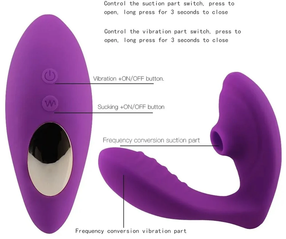 Vibratorius Air Pulse, violetinė