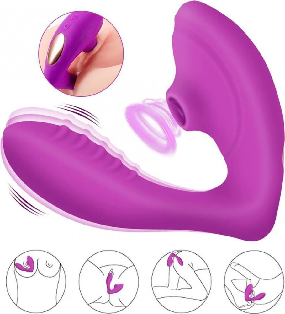 Vibratorius Air Pulse, violetinė